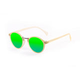 Matte light brown with green revo lens