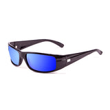 Frame: Shiny black with blue revo lens