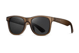 Matte brown frame with smoke polarized lens