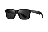 Matte black frame with smoke polarized lens