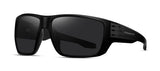 Matte black frame with smoke polarized lens