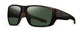Matte tortoise frame with green G15 polarized lens