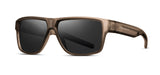 Matte brown frame with smoke polarized lens