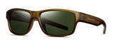 Matte brown frame with green G15 polarized lens