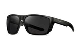Matte black frame with smoke polarized lens