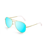 Shiny gold frame with blue sky f