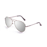 Shiny gun metal frame with silve