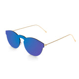 Frame: space dark blue Arms: metal gold and lens: space dark blue
