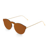 Frame: space brown Arms: metal gold and Lens: space brown