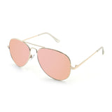 Gold metal, revo pink lens