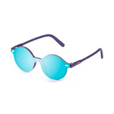 Frame: matte demy brownLens: revo blue sky flat