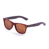 Frame: bamboo brown arm with brown frame with amoke lens