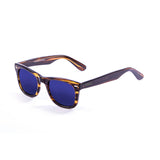 Frame dark brown / revo blue lens