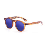 Brown strip frame with blue sky revo lens