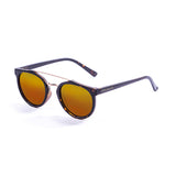 Frosted demy brown frame with red revo lens