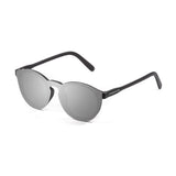 Matte black frame with silver mirrow flat lens